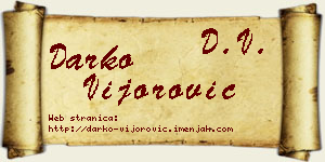 Darko Vijorović vizit kartica